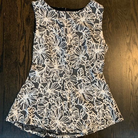 Vanessa Virginia from Anthropologie black and white blouse - Picture 1 of 6